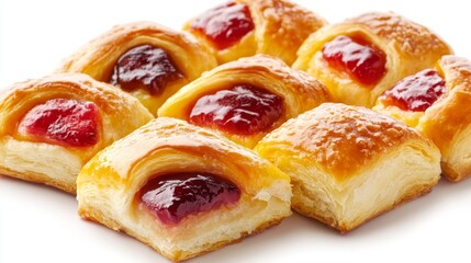 Scrumptious Puff Pastry Treats with Sweet Jam