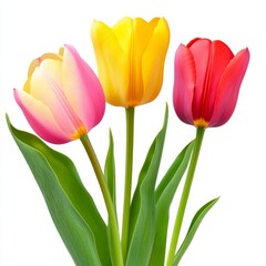 Naklejka premium Isolated spring flowers