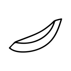 Summer slice of avocado. Hand drawn doodle cartoon fruit illustration.