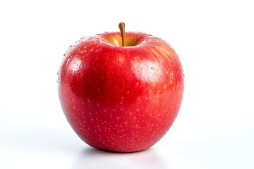 red apple isolated on white background 