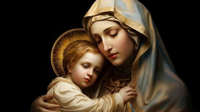 Holy virgin Mary with Jesus child