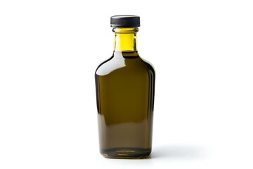olive oil bottle isolated on white background 