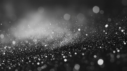 Abstract Black And White Glitter Background Image