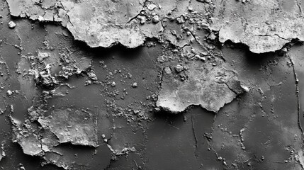 Obraz premium Gray Textured Surface With Cracked And Peeling Paint