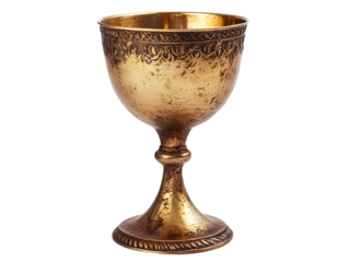 Elegant Vintage Gold Chalice with Intricate Design for Celebrations and Decor