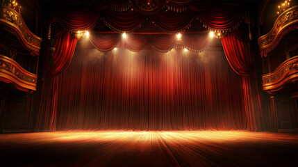 Grand theater event photography with customizable backdrops and lighting
