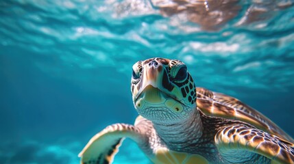 Fototapeta premium Turtle underwater