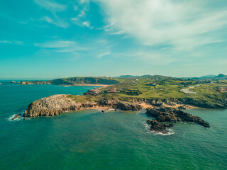 view of the coast of the sea - Northern Spain, Cantabria