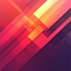 Obraz premium Colorful abstract design with red, yellow, and purple stripes.