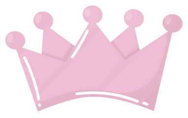 pink princess crown