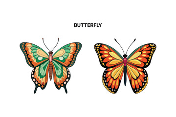 Customizable Butterfly Vector Illustration