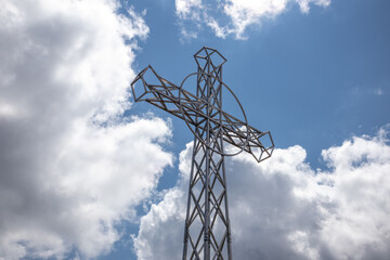 Cross on the peak