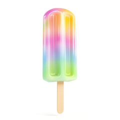 popsicle isolated on white background 
