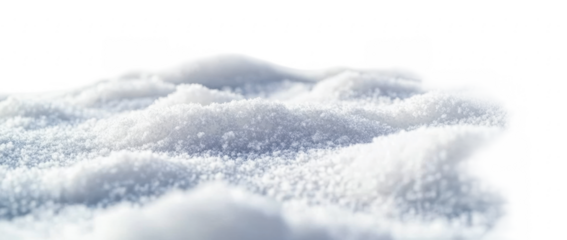 White snow landscape, cut out
