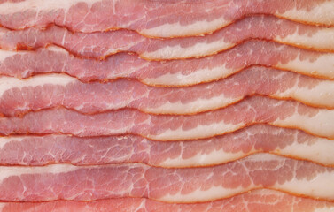 A bacon pieces background texture