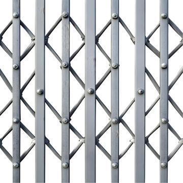 Steel Rolling Gate Texture  Metal Fence  Grey Security Door  Industrial Background  Diamon