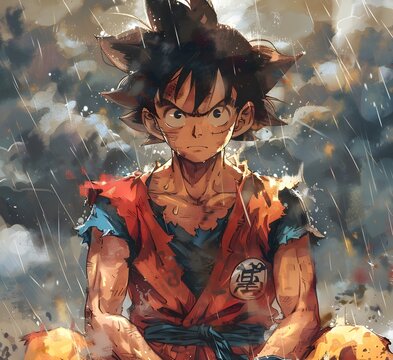 A goku style one piece