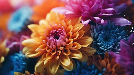 Vibrant Chrysanthemums in Bloom