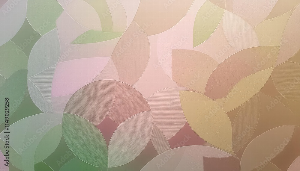 Poster geometric harmony an abstract background of textured shapes and patterns for modern wallpaper design