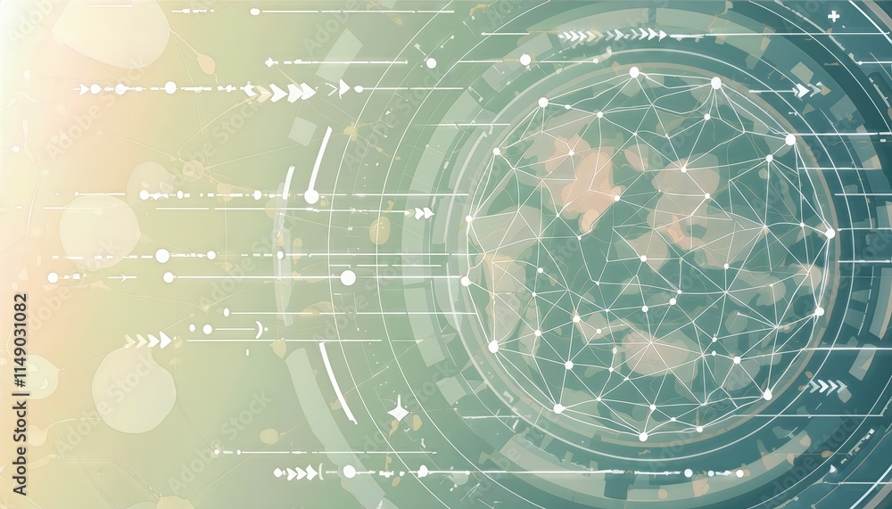 Poster abstract digital background a captivating data universe illustration for showcasing network abilitie