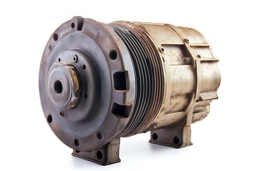 electric motor isolated on white background 