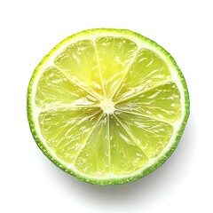 lemon slice isolated on white background 