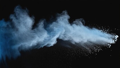 Vibrant Blue Powder Explosion on Transparent Background Abstract Artistry in Motion, Capturing the Essence of Colorful Creativity and Dynamic Visual Effects for Artistic Projects