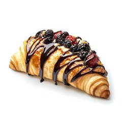 croissant isolated on white background 