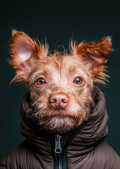 Portrait of a Dog in a Jacket