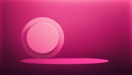 Obraz premium Abstract background, pink gradient, circle, shadow light used in various designs. Generated image