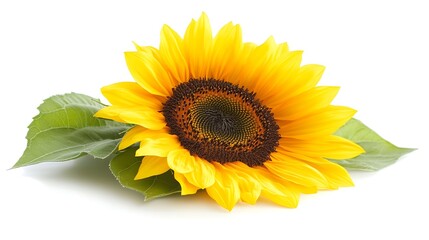 Obraz premium sunflower isolated on white background