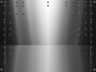 Abstract metal background with intersecting lines and geometric shapes, reflective, backdrop, geometry