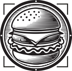 Monochrome Burger logo 4