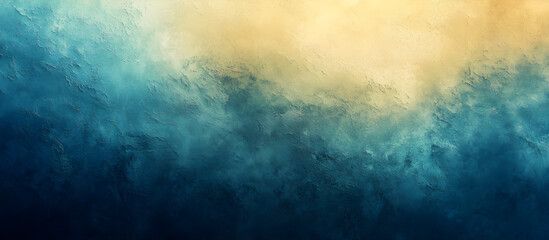 Fototapeta premium Abstract Textured Blue and Yellow Background