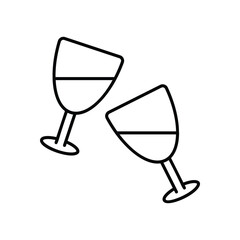 Champagne Glasses Toasting