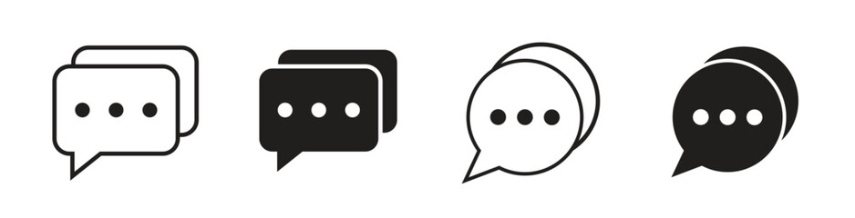 Vector Speech Bubble Icon Set. Speech Bubble Symbols