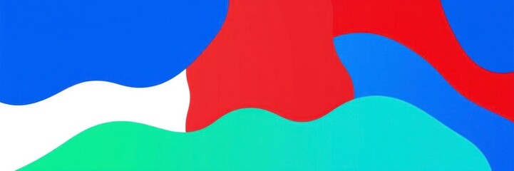Abstract halftone white background with vibrant pops of red, blue, and green, pattern, background