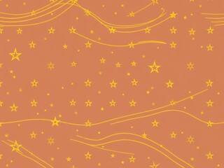 Abstract star Christmas background with elegant golden lines, vector, pattern, holiday