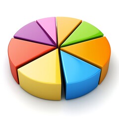 Obraz premium loan amortization table isolated on white background