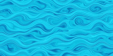 Fototapeta premium Blue water wave texture background with rippling waves and swirls, design, rippling