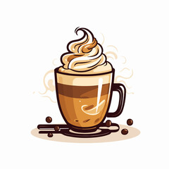 Obraz premium Coffee related icon vector for use in illustrations, isolated design elements