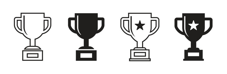 Vector Trophy Icon Set. Trophy Symbols