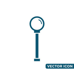 Minimalist Garden Lamp Icon Design Template