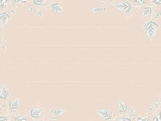 Fototapeta premium Luxurious silver leaves lace border on a sparkling background, leaves, lace, elegant