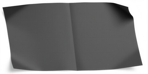 A white isolated mockup flyer displayed on a plain background, paper, presentation, mockup