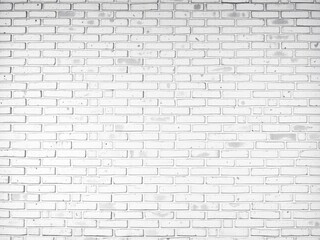Obraz premium White brick wall with a textured surface suitable for backgrounds or design elements, rough, space