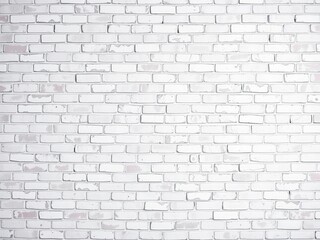 Obraz premium White brick wall provides a clean and modern background for any design project or presentation, brick, pattern, clean