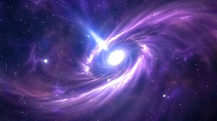 Obraz premium blue galaxy sky purple galactic background