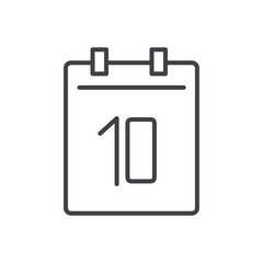 Calendar icon Vector logo set flat