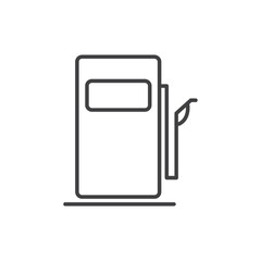 Gas station icon Vector logo set flat